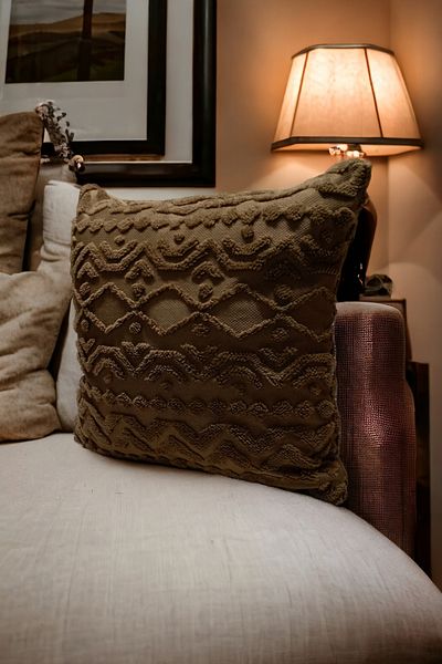 Mislina Home Bohemian 4 τεμαχίων Διακοσμητική Μαξιλαροθήκη Ριχτάρι Μαξιλαροθήκη 43X43 cm Καφέ Γεωμετρική Dsn