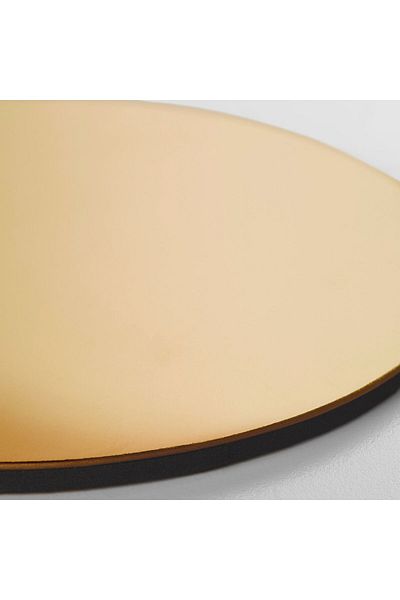 IKEA GLATTIS Brass-Colour Coasters with Holder, 8.5 cm, 6-Pack IKEA Stainless Steel Set