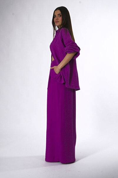 ABBRA Women's 100% Cotton Soft Textured Suit