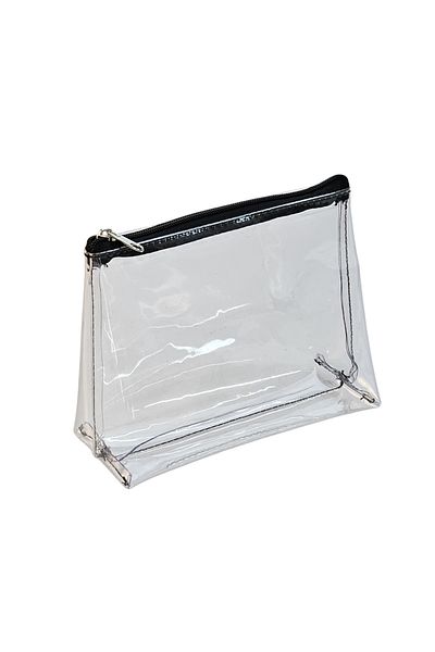 Mila Series Mk1S-00001 Transparent Travel and Makeup Organizer Handbag - Black