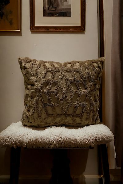 Mislina Home Кафява етническа калъфка за възглавница в бохемски стил 43x43 см