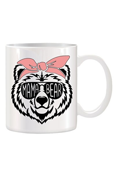 OEM Εξατομικευμένη λευκή κούπα "Mama Bear", INOVATIX. 330ml