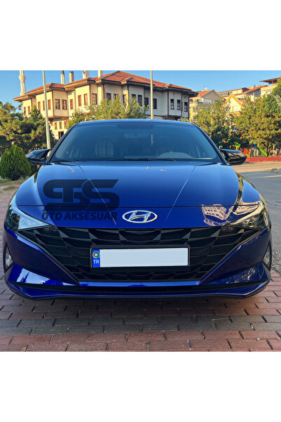 STS Oto Aksesuar Hyundai Elantra 2021 Uyumlu Piano Black Batman Yarasa Ayna K...