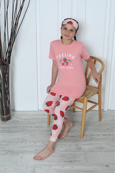 Minimoon Girl's Pajama Set - Sleeping Band Inside