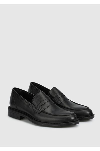Provoq Men's Black Leather Shoes