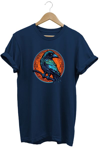 remonz Μπλουζάκι Crow Printed 100% Βαμβάκι
