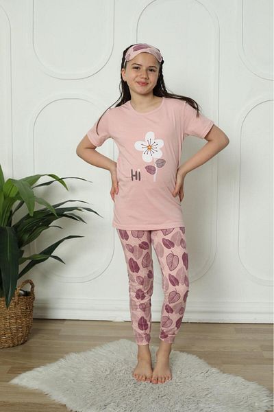 Minimoon Girl's Pajama Set - Sleeping Band Inside
