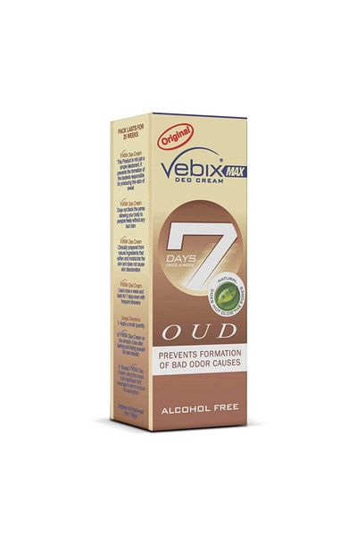 Vebix Vebix Deodorant Cream Oud Scent - 25 ml