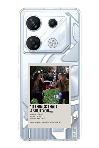 TechTree Infinix GT 20 Pro Uyumlu 10 things i hate about you Tasarımlı Şeffaf...