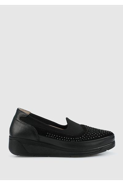 Eclipse Leather Black Women's Shoes