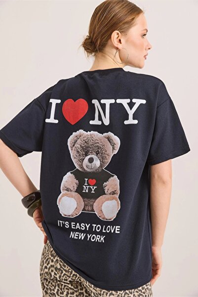 İKLİM LİFE Μπλουζάκι με στάμπα αρκουδάκι μπροστά και πίσω