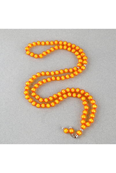 LapisDo مسبحة صلاة برتقالية 99% مقطوعة جافًا 9 مم