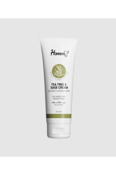 Homm Life Çay Ağacı Adaçayı Yağlı Krem 75 Ml