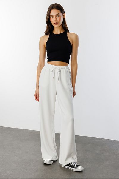 GENIUS STORE Pantaloni de sport modal cu picioare largi pentru femei MODAL-SWEAT