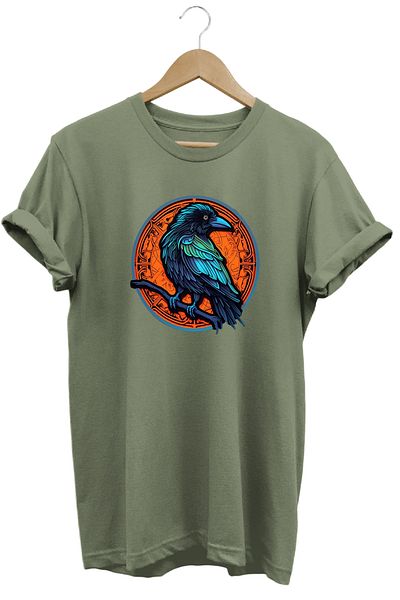 remonz Μπλουζάκι Crow Printed 100% Βαμβάκι