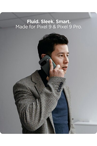 Spigen Liquid Air designed for Google Pixel 9 case Pixel 9 PRO case cover - Abyss Green