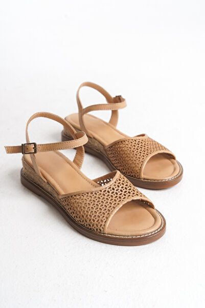 Elile Shoes Hakiki Deri 35 Numaradan 40-41-42-43-44 Numaraya Delikli Sandalet