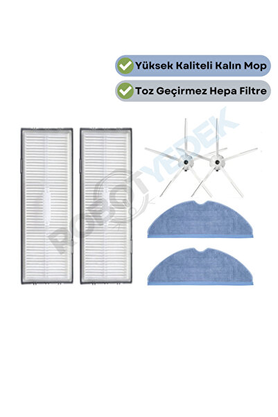 robotyedek Roborock S7 White - Filtru Hepa de schimb și perie laterală pentru...