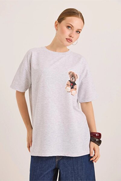 İKLİM LİFE Μπλουζάκι με στάμπα αρκουδάκι μπροστά και πίσω