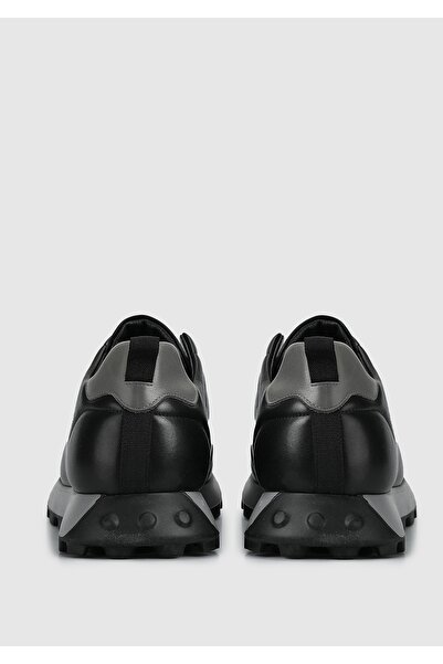 Provoq Siyah Deri Erkek Sneaker
