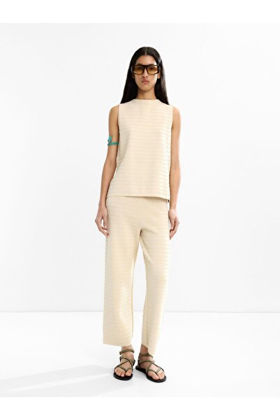 PARFOIS Fitilli Örme Pantolon