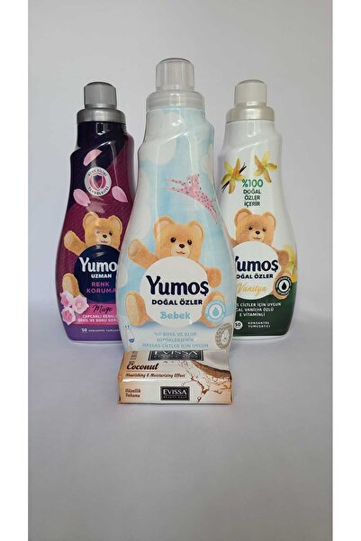 Yumoş Konsantre Çamaşır Yumuşatıcısı 1200 ml Vanilyax1 Doğal Özler Bebekx1 Re...