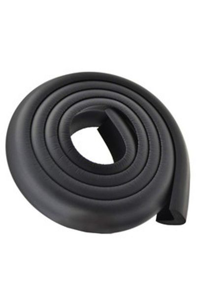 Evokids (6 Meters Edge 4 Pcs Corner) Black Rubber Edge Protector