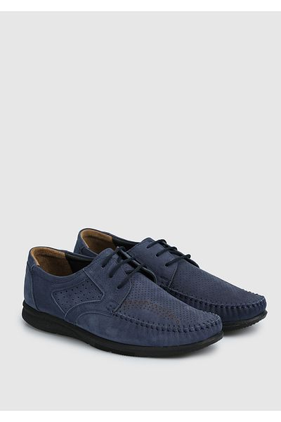 Eclipse Δερμάτινα Ανδρικά Παπούτσια - Navy Blue