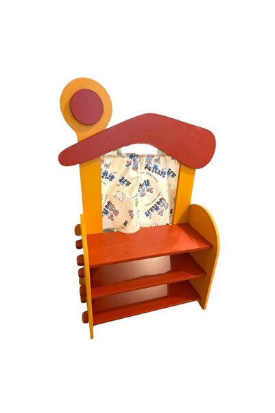 Laylay Toys Dolaplı Kukla Sahnesi Anaokulu Kukla Köşesi Kreş Çocuk Eğitim Ara...