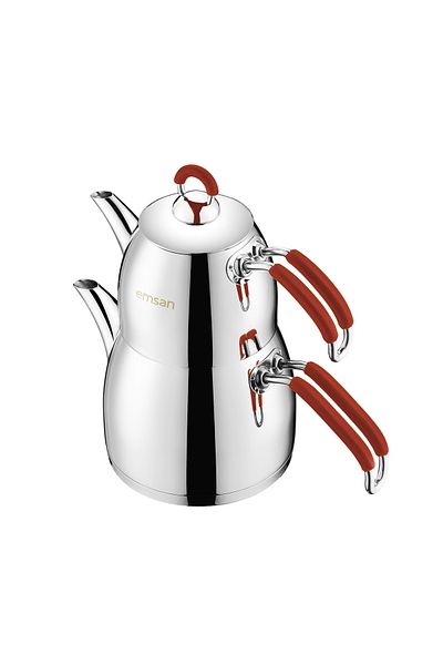 Emsan Mina Mini Teapot Set Red