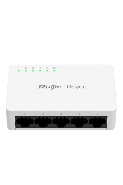 RUIJIE ريي إي إس05جي-إل محول شبكة مكتبي بخمسة منافذ 10/100/1000 غير قابل للتح...