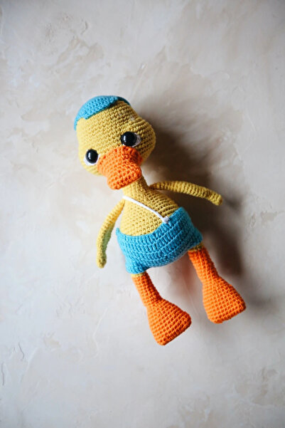 Talinhandmade لعبة بطة محبوكة