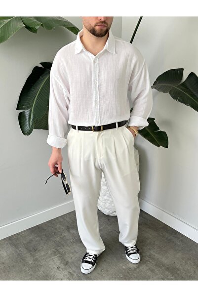 Quik-max Müslin Oversize Gömlek