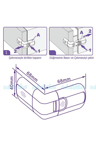 Evokids Drawer Security Lock (5 Pcs)