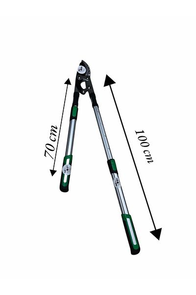 Netodak Telescopic Extension Branch Pruning Shears 5cm Mouth Steel Blade Adjustable Handle Extending Lever Scissors