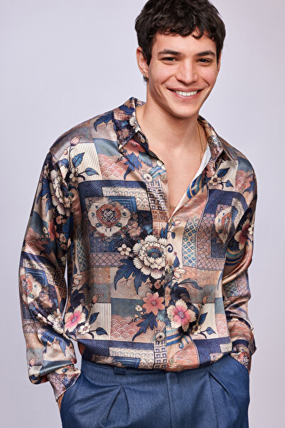 Dear Deer Blossom Matsuri Luxury Gömlek