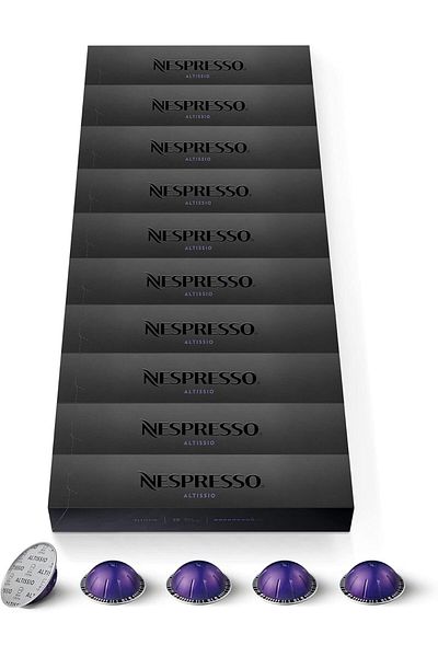 Nespresso Vertuo 100 Altissio Coffee Capsules Intensity 9 For Espresso 40 ml (10 Pac