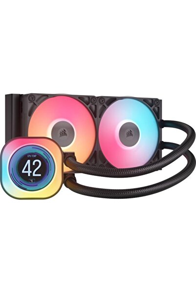 Corsair 240MM TITAN 240RX LCD CW-9061022-WW AM5-1851P RGB UYUMLU SIVI SOĞUTMALI İŞLEMCİ FANI