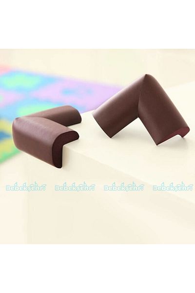 Evokids 4 Luxury Rubber Corner Protector (Brown)
