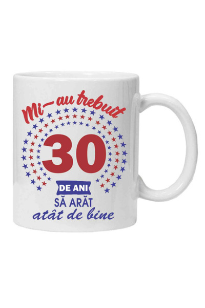 OEM Cană albă personalizată „I Needed Them” (Aș avea nevoie de ele), 30 de an...