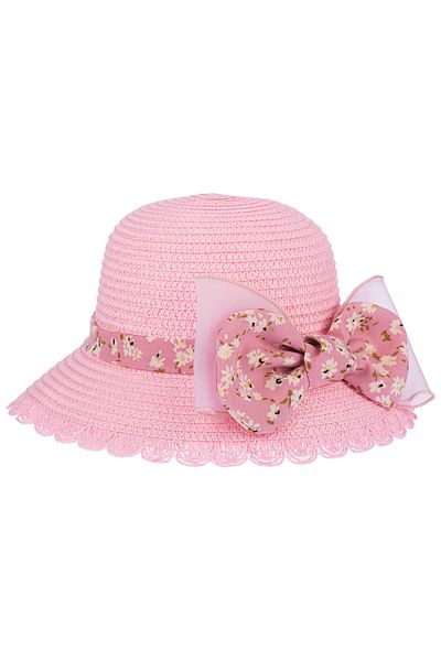 Aware Time Kitti 2-6 Years Old Girl's Straw Accessory Fedora Hat