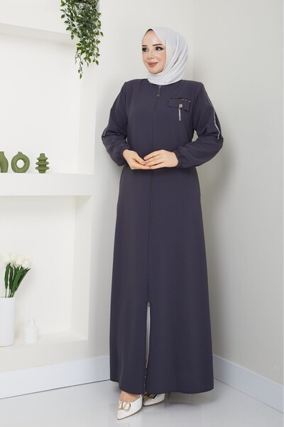 GLR&GYM GAZAL KADIN BÜYÜK BEDEN PETEK KUMAŞ SPOR FERACE