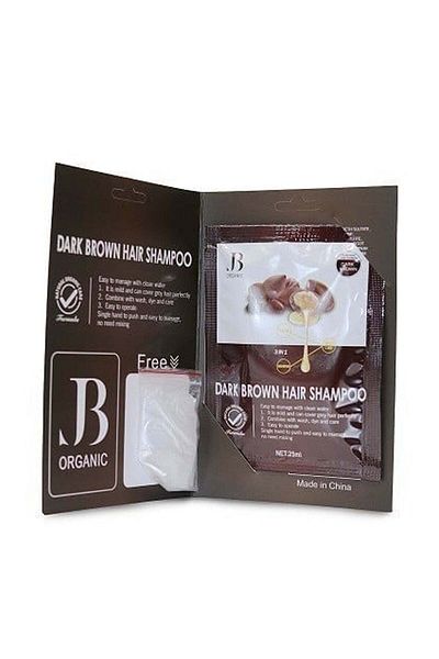 jb organic Dark Brown Hair Shampoo 3 In1 Argan 25ml