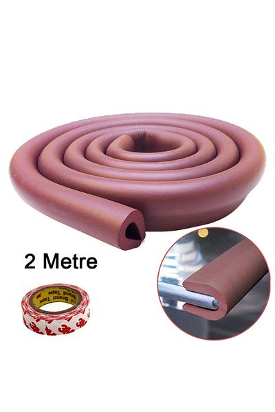 Evokids U Tip Rubber Edge Protector - Brown