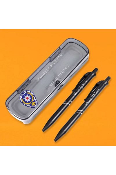 gifttime Gift for Police Officers Design Boxed Ballpoint and Tip Pencil Set