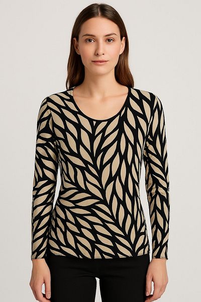 İyisini İstersen Women's Full Lichra Viscosa Combed Round Neck Large Size Bluz