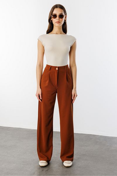 GENIUS STORE بنطلون بالازو نسائي مقاس كبير PANTS-001