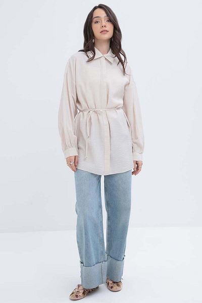 ALLDAY Slim Belted Shirt