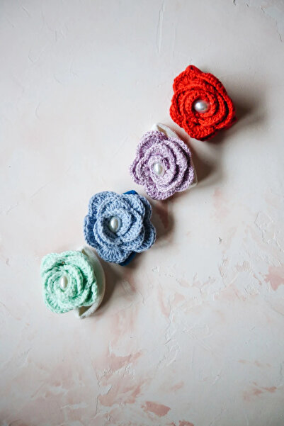 Talinhandmade Rose Buckle - Purple