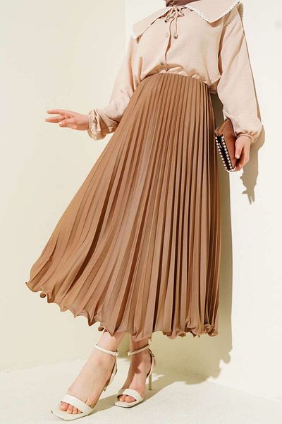 STİLZERAFET Six Volanli Pileted Skirt